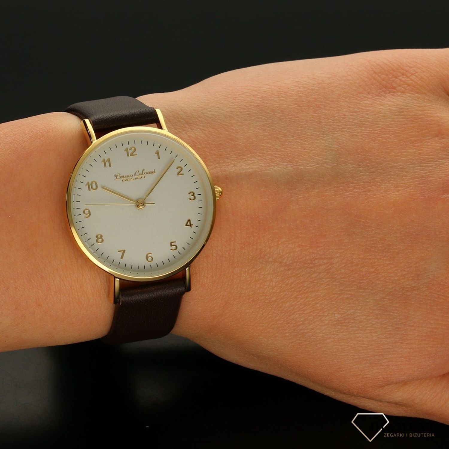 Zegarek damski Bruno Calvani BC90010 złoty brązowy pasek (1).jpg